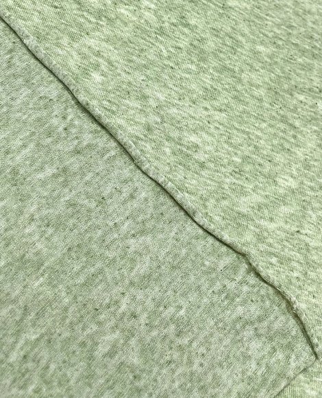 Трикотаж тонкий меланж яр.зеленый