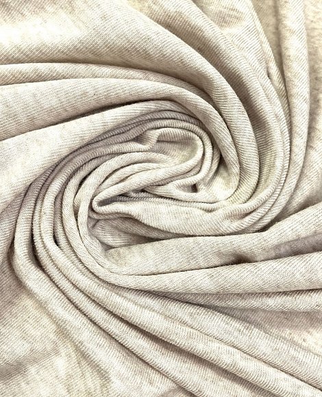 Трикотаж тонкий меланж св.песок